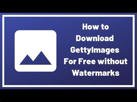 how to get photos from getty images without watermark|More.